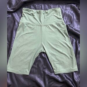 Green Biker Shorts
